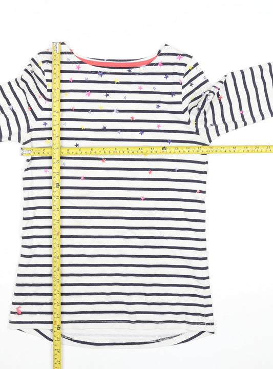 Womens UK Size 8 Joules White Basic T-Shirt