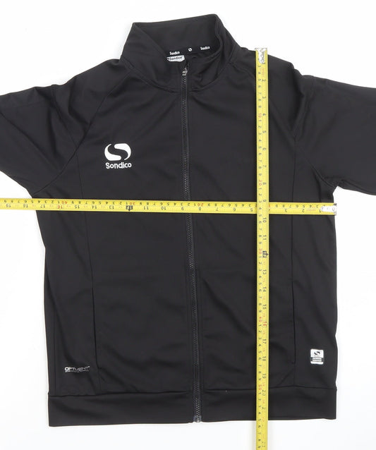 Boys UK Size 13 Years Sondico Black Full Zip Hoodie