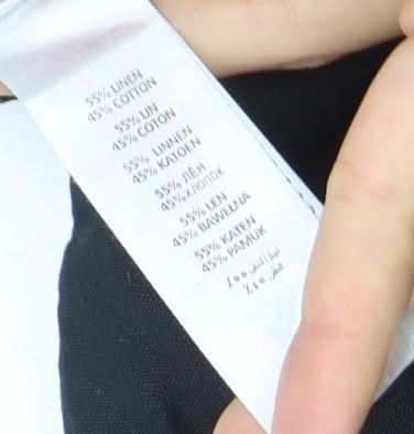 New Look Womens Black Size 14 Cargo Trousers Cotton Ramie