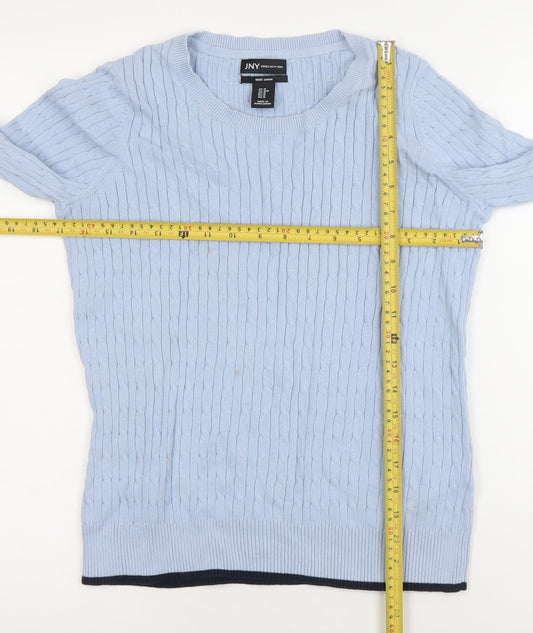 Womens UK Size M Jones New York Blue Pullover Jumper