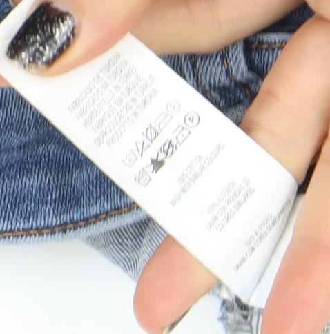 Denim Co. Women's Blue Distressed Skinny Jeans Size 14