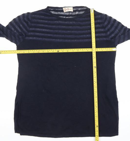 Betty Barclay Women's Navy Striped Long Sleeve Jersey Top M