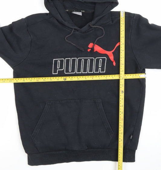 Mens UK Size XS PUMA Black Pullover Hoodie