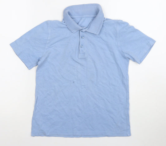 Boys UK Size 10-11 Years St. Bernard for Dunnes Stores Blue Basic Polo