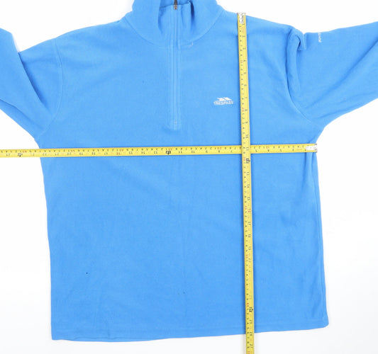 Trespass Men's Blue Fleece 1/2 Zip Pullover Sweatshirt Size M