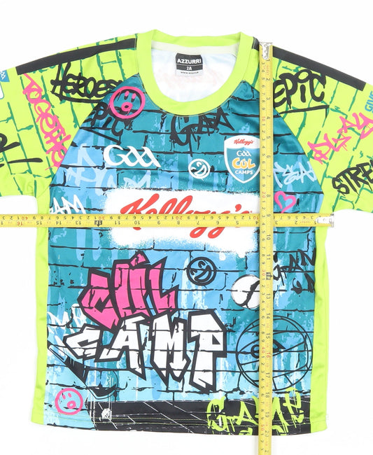 Azzurri Boys Multicoloured 2 Years Chill Camp Graphic Jersey T-Shirt