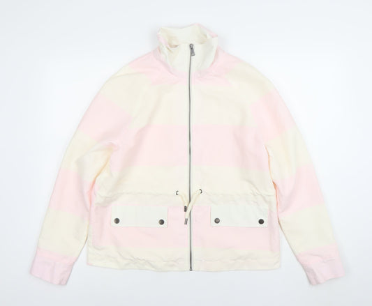 Womens UK Size M Noisy may Pink Windbreaker Coat