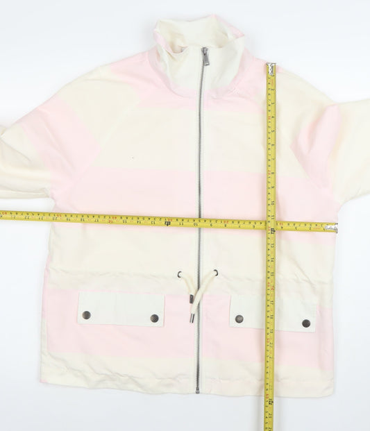 Womens UK Size M Noisy may Pink Windbreaker Coat