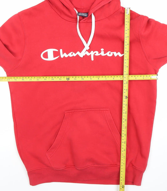 Mens UK Size S Champion Red Pullover Hoodie