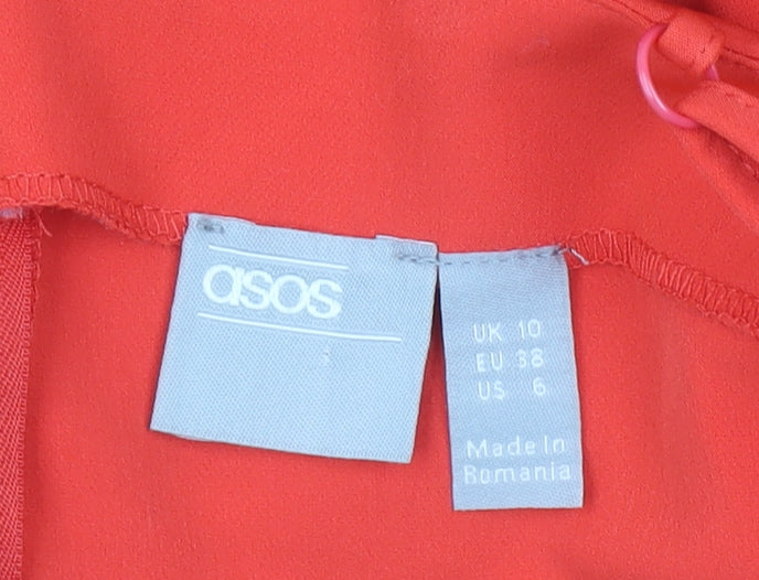 Womens UK Size 10 ASOS One-Piece Red Jumpsuit