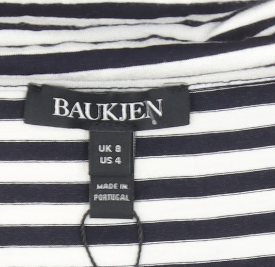 Womens UK Size 8 Baukjen Blue Basic T-Shirt
