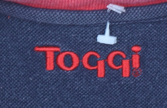 Toggi Men's Red Cotton Short Sleeve Polo Shirt Size M