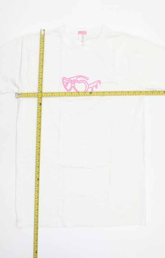 I Saw It First Women’s White Cotton Love Island T-Shirt Size S