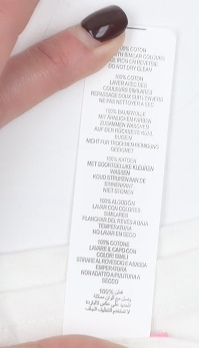 I Saw It First Women’s White Cotton Love Island T-Shirt Size S