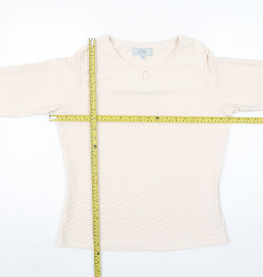 Womens UK Size 12 Honor Millburn Ivory Basic Blouse