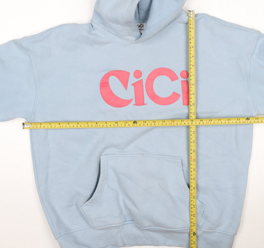 Womens UK Size L CiCi Loud & Proud Blue Pullover Hoodie