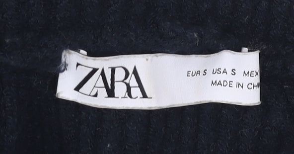 Womens UK Size S Zara Black Pullover Jumper