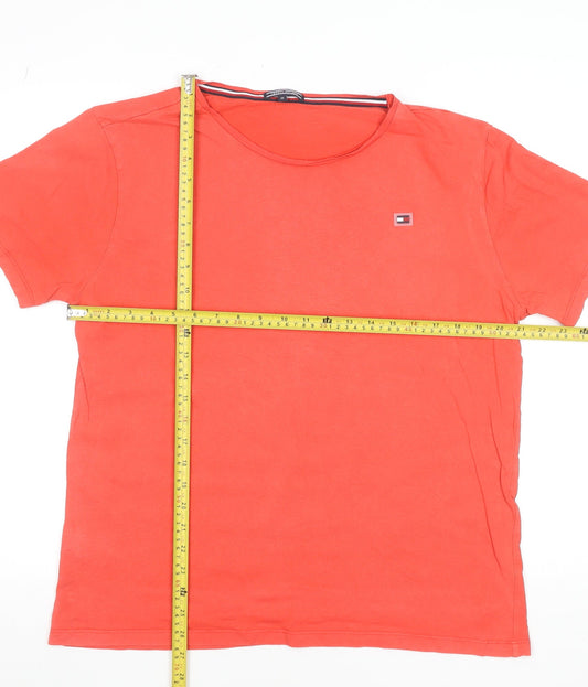 Mens UK Size M Tommy Hilfiger Red T-Shirt