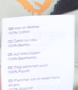 Weekday Men's Beige Art Print Graphic T-Shirt Size S