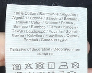 Jack & Jones Mens Black XL Crew Neck Cotton T-Shirt