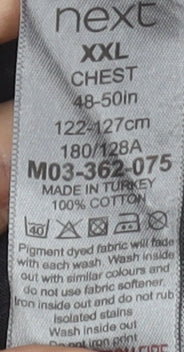 Next Men’s Grey Rolling Stones Band T-Shirt 2XL Regular Fit Cotton