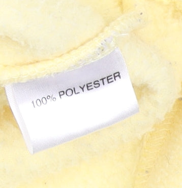 DC Casuals Men's Yellow Fleece Full Zip Jacket Size S Regular Fit