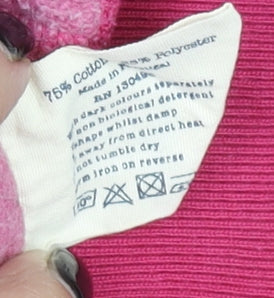 Womens UK Size 10 Jack Wills Pink Full Zip Hoodie