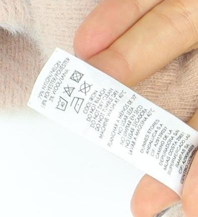 Gallery Women’s Beige Roll Neck Cable-Knit Jumper Size L