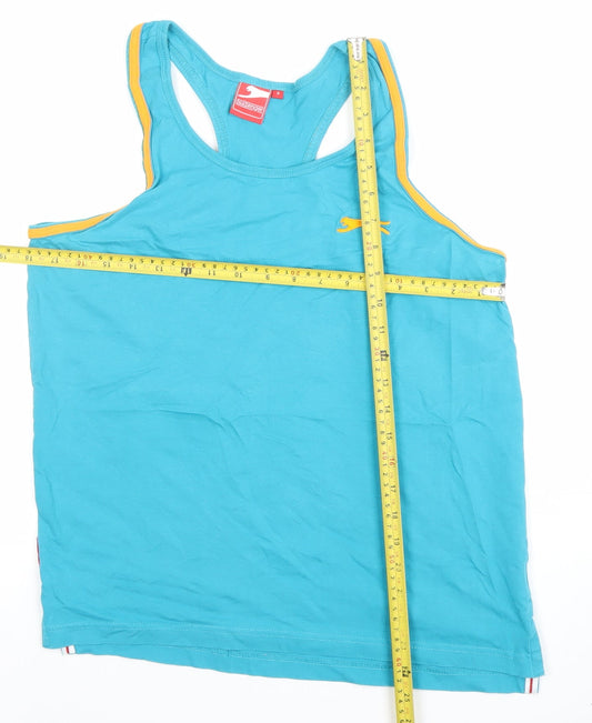 Slazenger Men's Blue Sleeveless Cotton T-Shirt Size S