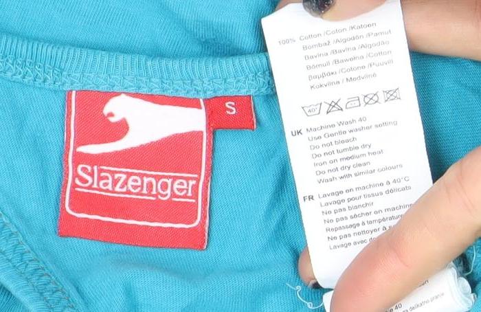 Slazenger Men's Blue Sleeveless Cotton T-Shirt Size S