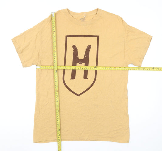Mens UK Size M Harry Potter Beige T-Shirt