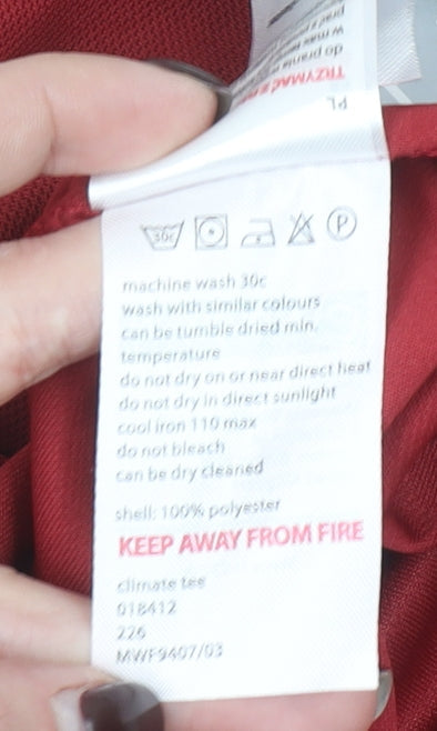 Mountain Essentials Men's Red Short Sleeve Climate T-Shirt Size M