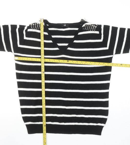 Womens UK Size M Wallis Black Pullover Jumper