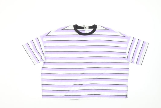Womens UK Size 8 ASOS Multicoloured Ringer T-Shirt