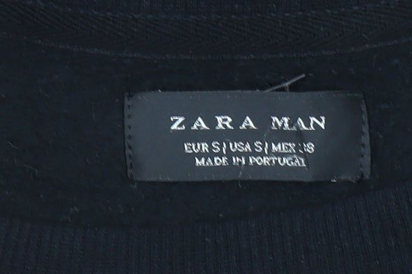 Zara Man Black Skull Snake Graphic Print Sweatshirt Men’s S