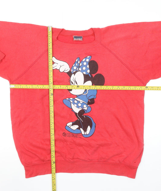 Womens UK Size XL BLUES LONDON Red Pullover Sweatshirt