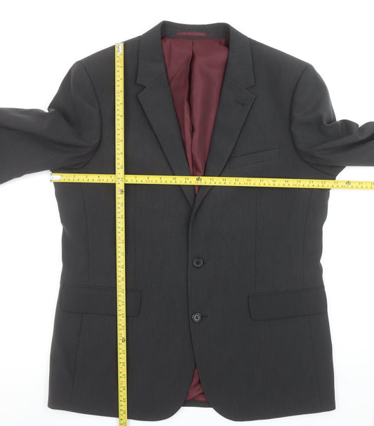 Mens UK Size 44 Fellini Traveler Regular Grey Suit Jacket