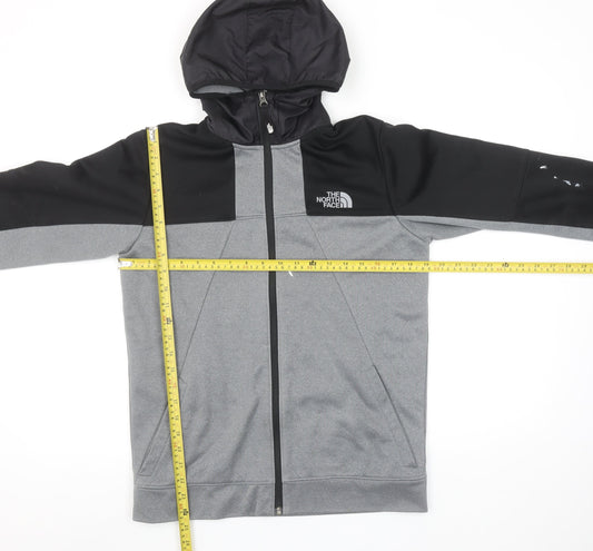 Boys UK Size XL The North Face Grey Full Zip Hoodie
