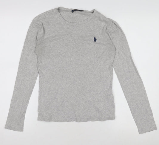 Boys UK Size S Ralph Lauren Grey Basic T-Shirt
