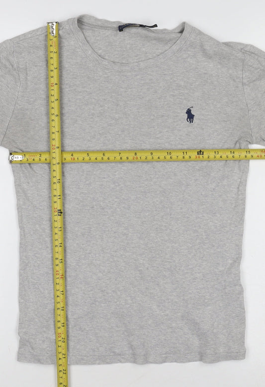 Boys UK Size S Ralph Lauren Grey Basic T-Shirt