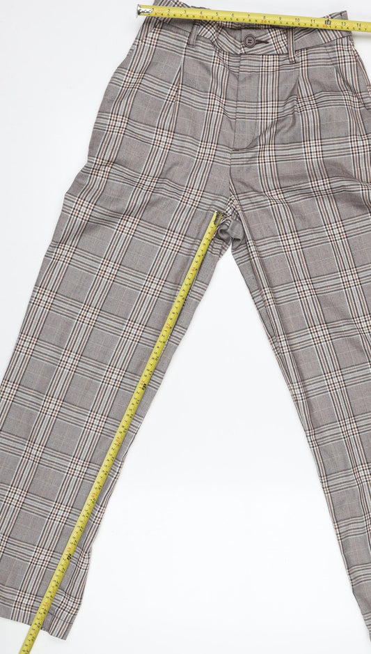 Womens UK Size 12 H&M Regular Fit Casual Business Grey Trousers