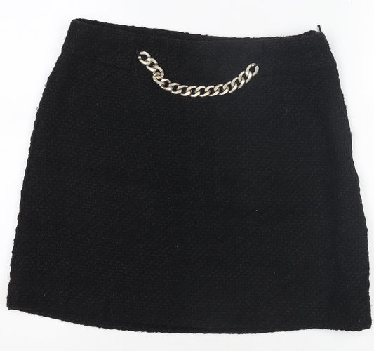 Womens UK Size 12 Mango Mini Tweed Skirt