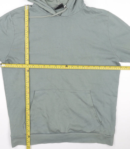 Mens UK Size M ASOS Green Pullover Hoodie