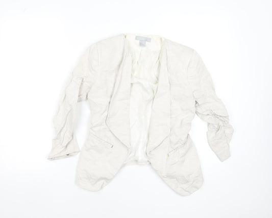 Womens UK Size 8 H&M Beige Basic Jacket