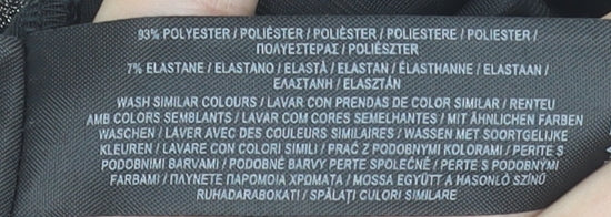 Primark Women’s Black Glitter Bodycon Sleeveless Short Dress Size S