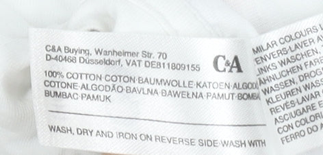 Additional view of C&A girls’ white 146 graphic new york cotton short sleeve t-shirt
