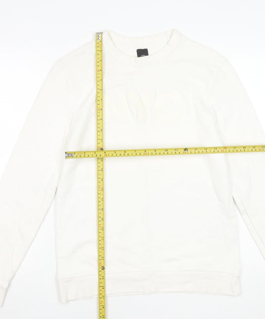 Womens UK Size S River Island Ivory Pullover Sweatshirt