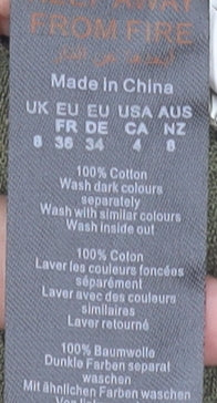 Boohoo Women’s Green Off Shoulder Cropped Cotton Blouse UK 8