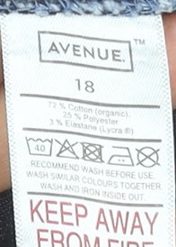 Avenue Womens Blue Size 18 Jegging Jeans Stretch Slim Fit