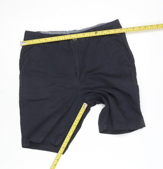 Next Boys Blue Chino Shorts 16 Years Regular Fit Cotton Twill Summer Wear